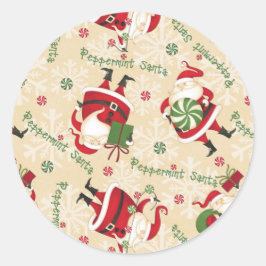 Adesivo Redondo Natal para Papais noeis