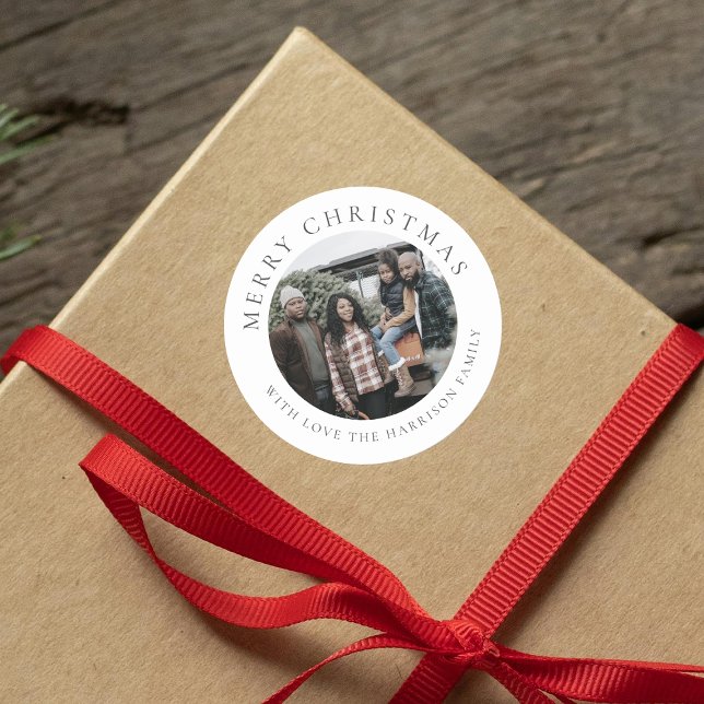 Adesivo Redondo Natal personalizado (Criador carregado)