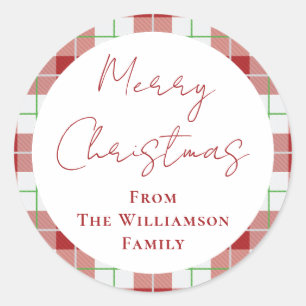 Adesivo Redondo Natal Red Green Berrries Família Greenery