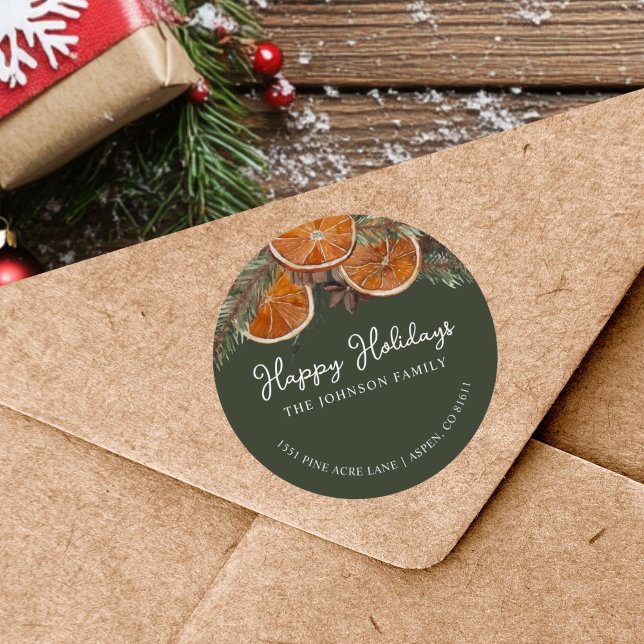 Adesivo Redondo Natal Russo (Criador carregado)