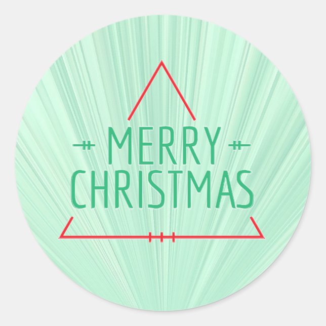 Adesivo Redondo Natal Simples (Frente)