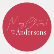 Natal Vermelho do Nome da Família