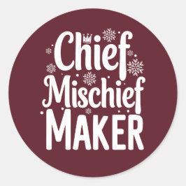 Adesivo Redondo Natal | Vinheta de Ano Novo