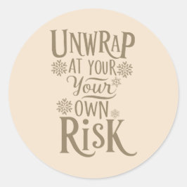 Adesivo Redondo Natal | Vinheta de Ano Novo