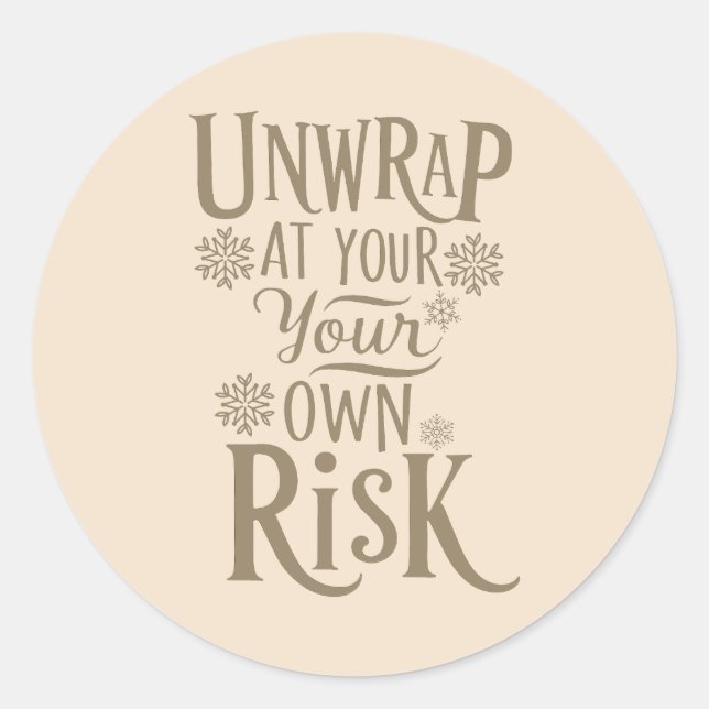 Adesivo Redondo Natal | Vinheta de Ano Novo (Frente)