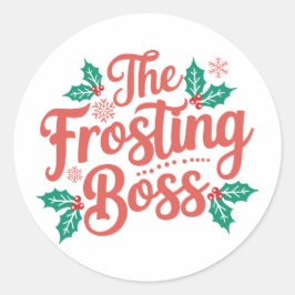 Adesivo Redondo Natal | Vinheta de Ano Novo