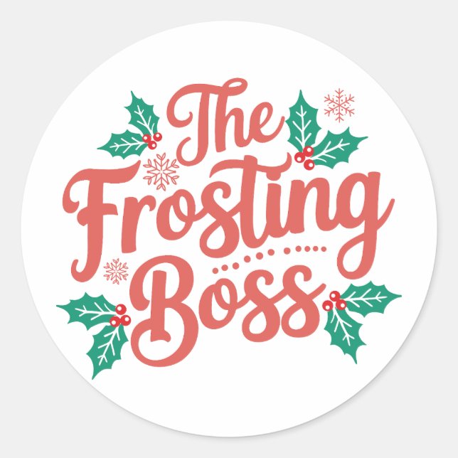 Adesivo Redondo Natal | Vinheta de Ano Novo (Frente)