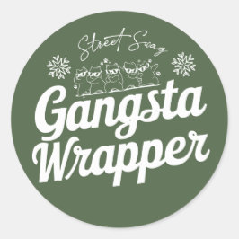 Adesivo Redondo Natal | Vinheta de Ano Novo