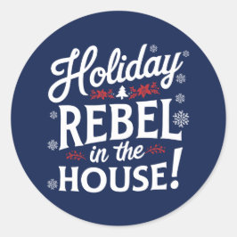 Adesivo Redondo Natal | Vinheta de Ano Novo