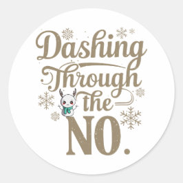 Adesivo Redondo Natal | Vinheta de Ano Novo