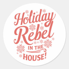 Adesivo Redondo Natal | Vinheta de Ano Novo