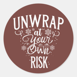 Adesivo Redondo Natal | Vinheta de Ano Novo