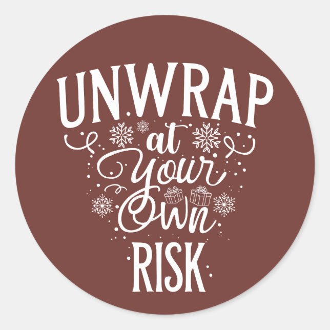 Adesivo Redondo Natal | Vinheta de Ano Novo (Frente)