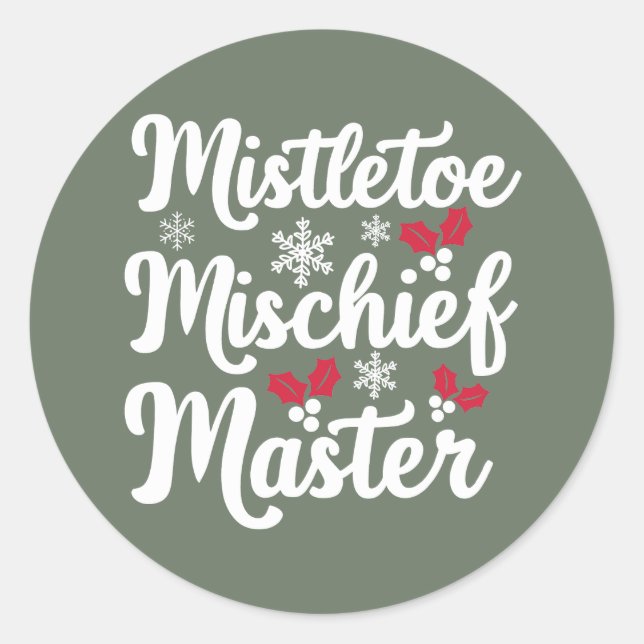 Adesivo Redondo Natal | Vinheta de Ano Novo (Frente)