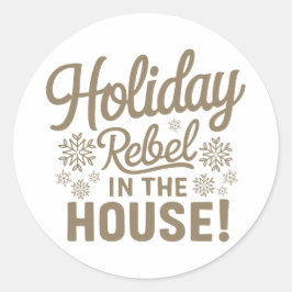 Adesivo Redondo Natal | Vinheta de Ano Novo