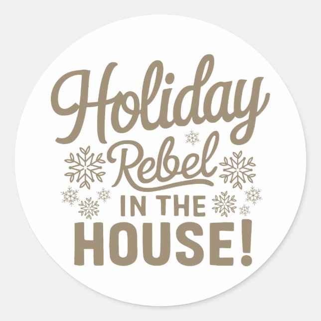 Adesivo Redondo Natal | Vinheta de Ano Novo (Frente)