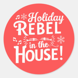 Adesivo Redondo Natal | Vinheta de Ano Novo