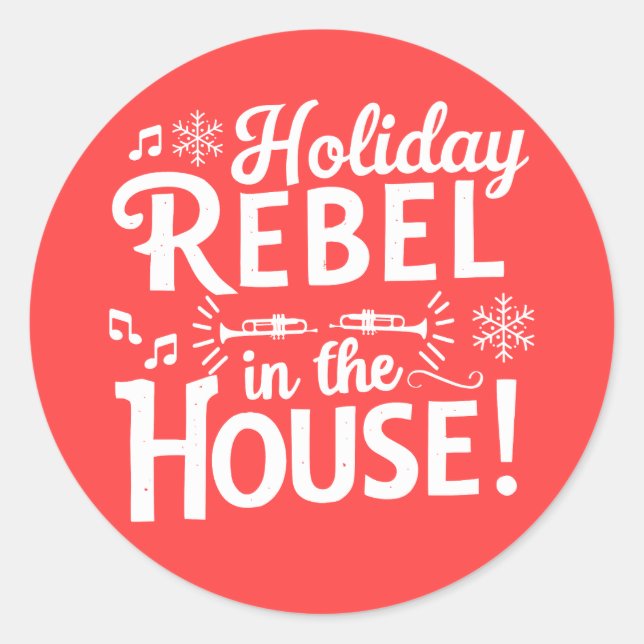 Adesivo Redondo Natal | Vinheta de Ano Novo (Frente)