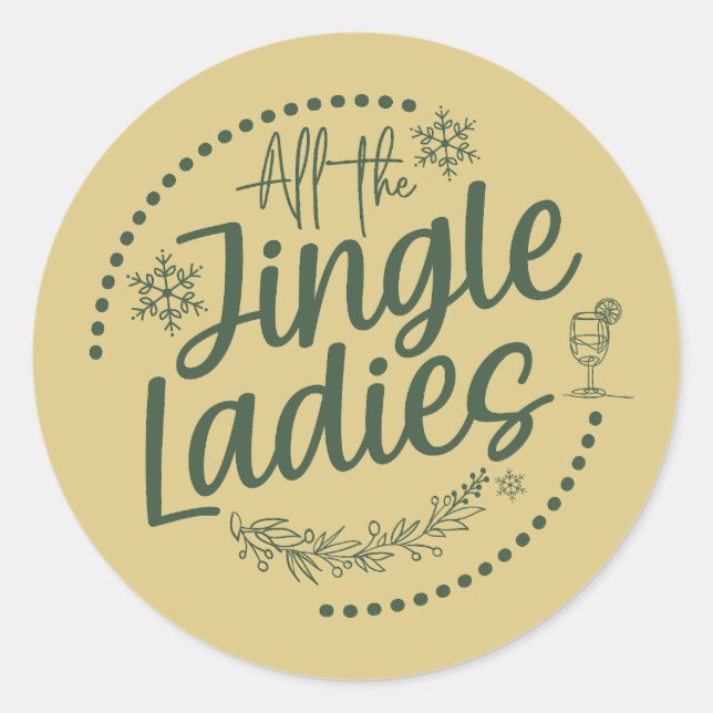 Adesivo Redondo Natal | Vinheta de Ano Novo (Frente)