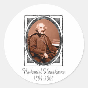 Adesivo Redondo Nathaniel Hawthorne