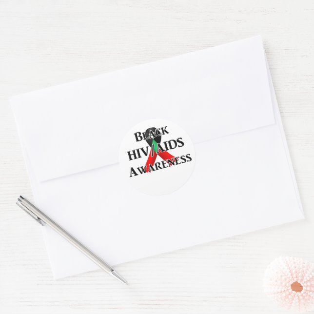 Adesivo Redondo National Black HIV/AIDS Awareness Day (Envelope)
