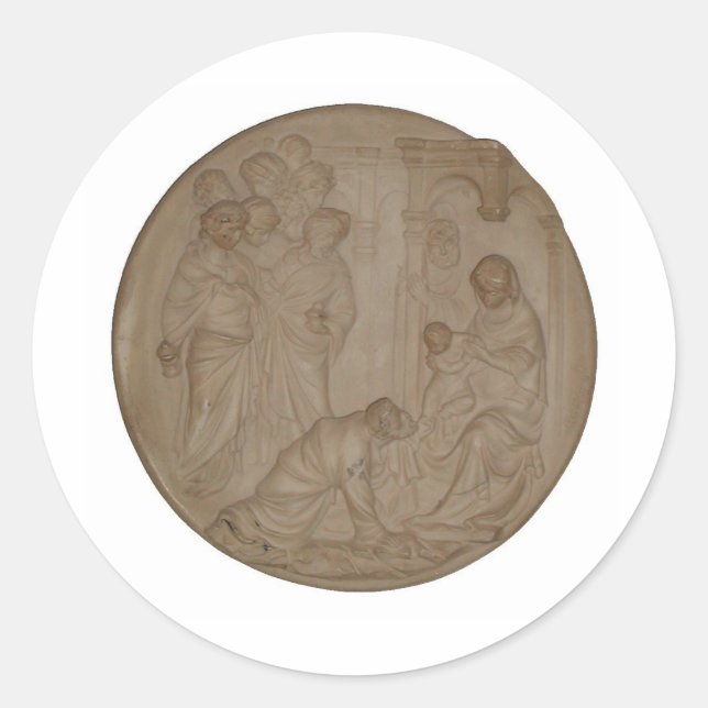 Adesivo Redondo natividade (Frente)