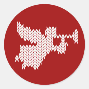 Adesivo Redondo Natividade religiosa cristã do anjo de Tumpet da