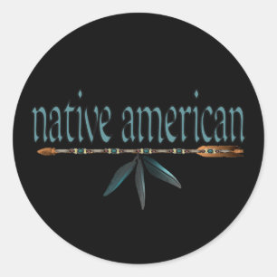 Adesivo Redondo nativo americano
