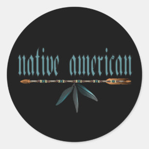 Adesivo Redondo nativo americano