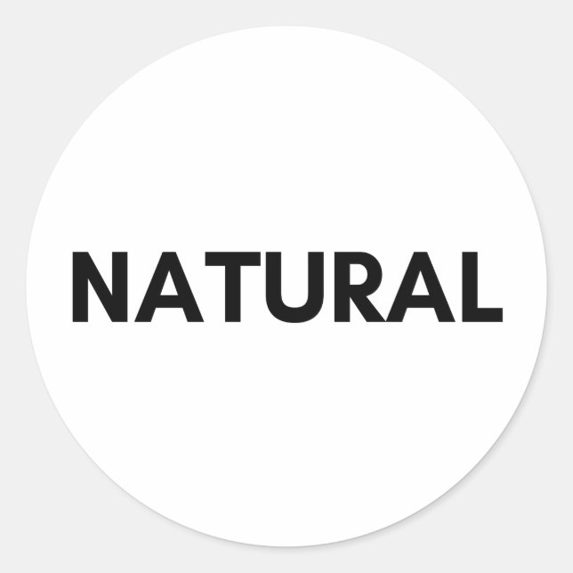 Adesivo Redondo natural (Frente)