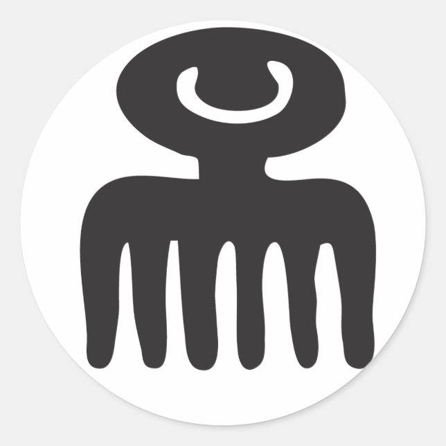 Adesivo Redondo Naturalmente encaracolado (Frente)