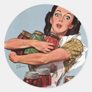 Adesivo Redondo "Naturalmente eu posso! "