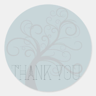 Adesivo Redondo Natureza, Botânica, Moderna Obrigado Stickers NS69