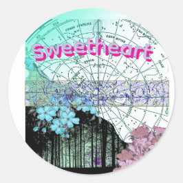 Adesivo Redondo Nautical Sticker