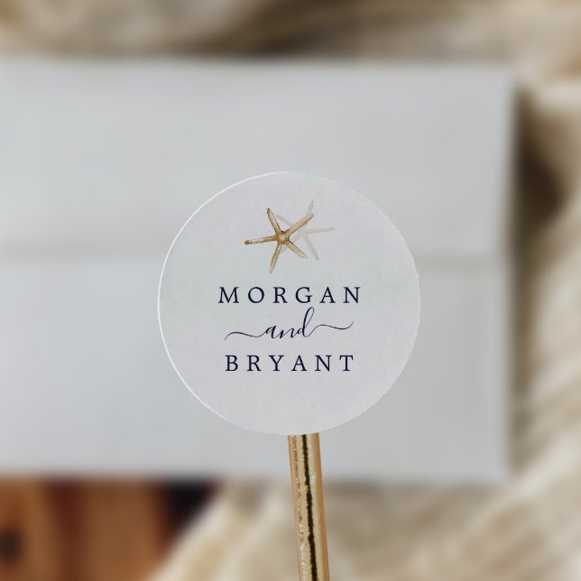 Adesivo Redondo Náutico Moderno | Focas de estéreis (Criador carregado)