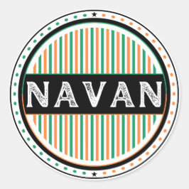 Adesivo Redondo Navan City Pride Emblem – Irish Identity