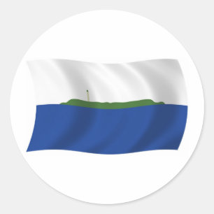 Adesivo Redondo Navassa Island Flag Sticker