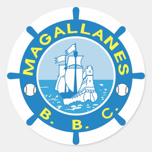 Adesivo Redondo Navegantes del Magallanes Stickers (Frente)