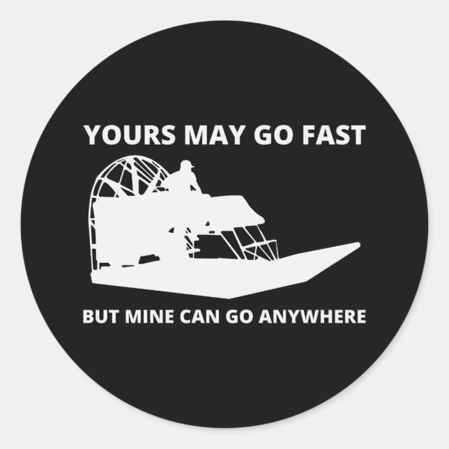 Adesivo Redondo Navio-avião a bordo do avião (Frente)