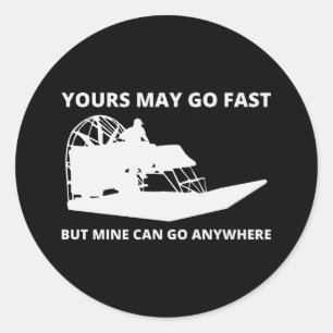 Adesivo Redondo Navio-avião a bordo do avião