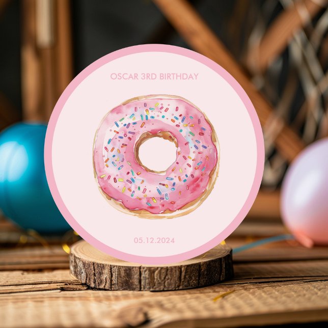 Adesivo Redondo Navio Pirata com Festa de Crianças Animais (Criador carregado)