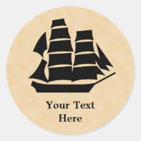 Navio pirata. Navio à vela.