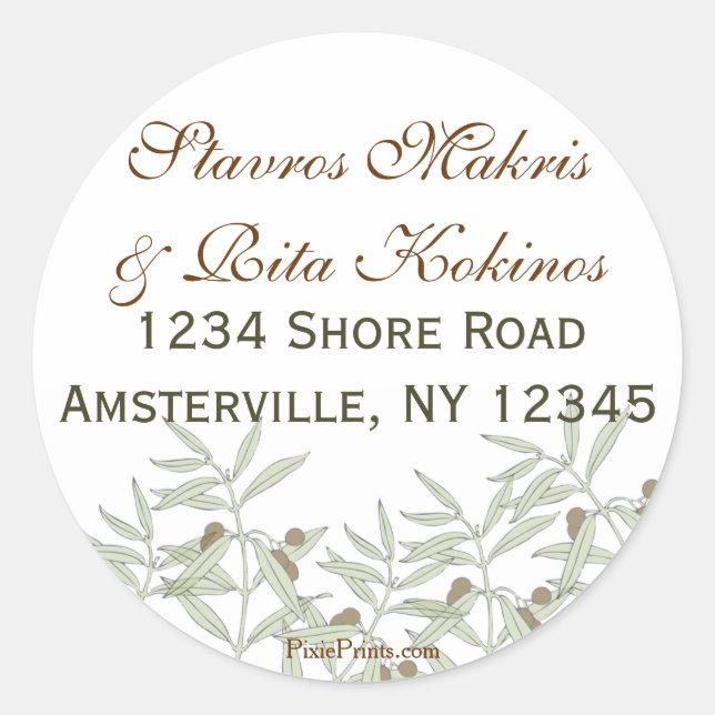 Adesivo Redondo Naxos Sticker (Frente)