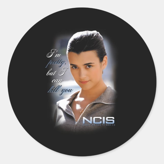 Adesivo Redondo Ncis Ziva Eu Posso Você (Frente)