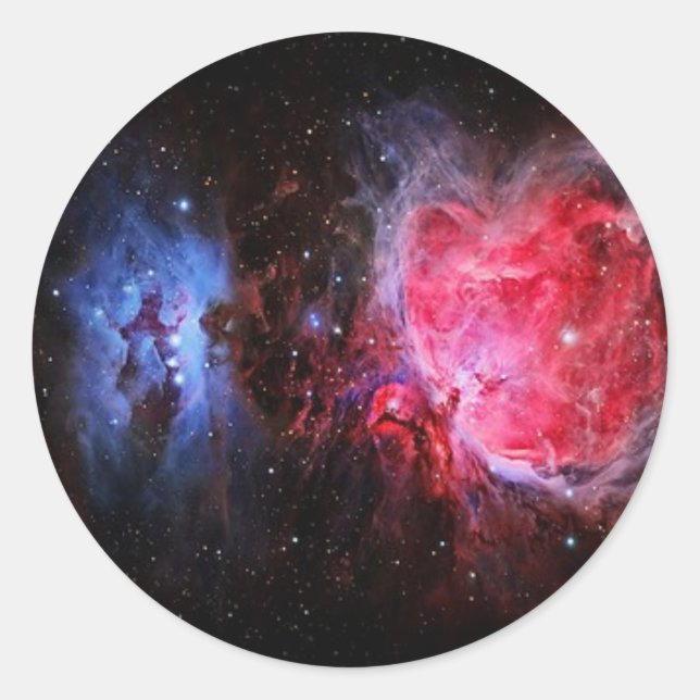 Adesivo Redondo Nebula Stickers (Frente)