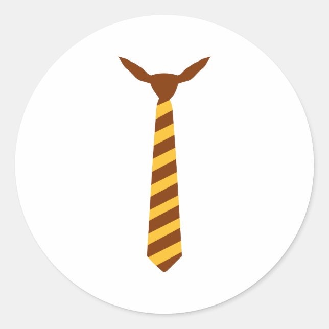 Adesivo Redondo Necktie (Frente)