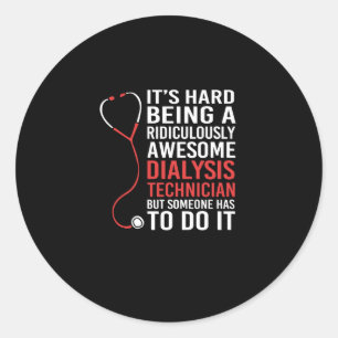 Adesivo Redondo Nefrologia Engraçada Humor Rim Diálise Técnica