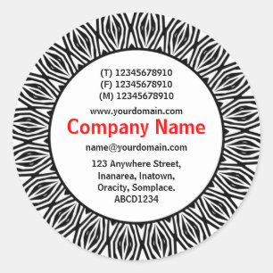 Adesivo Redondo Negócio do SunBurst 06