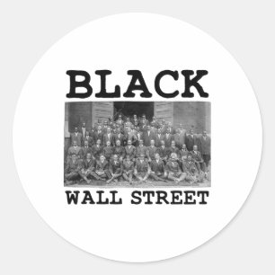 Adesivo Redondo Negócios Afro-Americanos História Negra Parede Neg