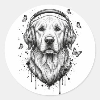 Adesivo Redondo Negócios de Cachorro